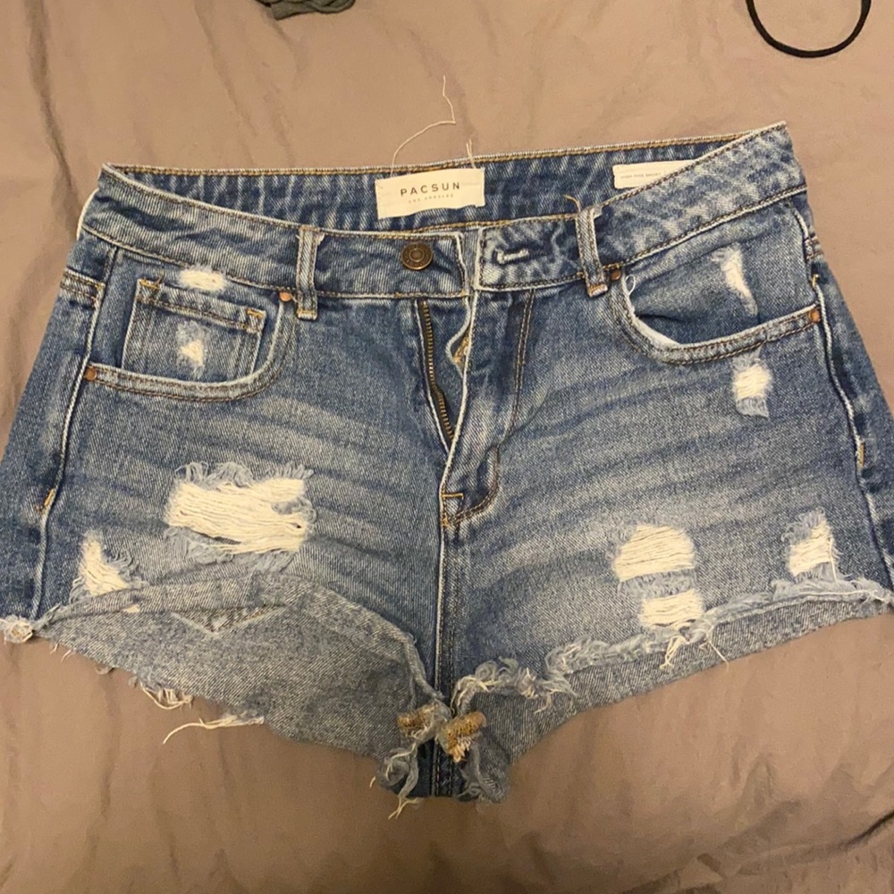 PACSUN High rise denim shorts